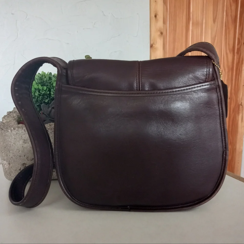 Coach Ergo Flap, No. 9034, 1998, Shoulder Bag In Mahogany Brown. - Picture 3 of 15